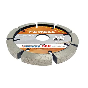 Cold press 10mm Thickness 115*10*22.23mm Diamond Tuck Point Saw Blade for cutting concrete wall stone