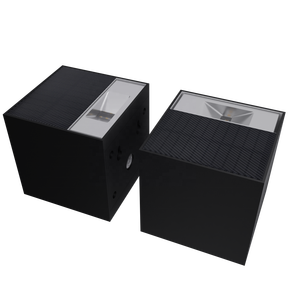 Moderna semplicità <span class=keywords><strong>solare</strong></span> LED da parete lampada calda cubo bianco infissi esterni per la decorazione del giardino alimentato da <span class=keywords><strong>pannello</strong></span> <span class=keywords><strong>solare</strong></span> - Product Image 2