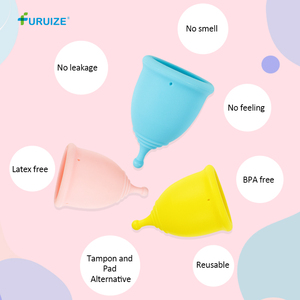 Copa Menstrual de Silicona Reutilizable Ecológica Furuize, Nuevo Diseño, Copa Menstrual Suave de Grado Médico para Mujeres, Cuidado de la Higiene Femenina - Product Image 2