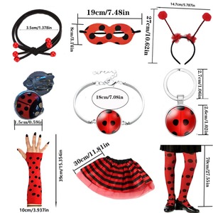 PESENAR <span class=keywords><strong>coccinella</strong></span> <span class=keywords><strong>vestito</strong></span> da principessa <span class=keywords><strong>vestito</strong></span> da festa di compleanno di Halloween Cosplay vestiti abiti - Product Image 2