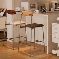 Tabouret de bar en métal de style nordique, hauteur réglable 45-65 cm, tendance, luxe léger, usage commercial pour petits appartements, café