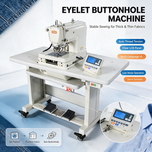 High Quality Industrial Buttonhole Straight Button Hole Sewing Machine With Double Step Motor in China