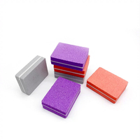 Meilleure Vente : Bloc Polissoir à Ongles Rectangulaire Double Face en Éponge Émeri Écologique, Lime à Ongles Mini Jetable Colorée