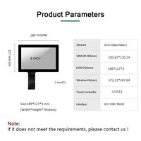 Panel Táctil Capacitivo Proyectado (PCAP) USB de 8.4 Pulgadas, Kit de Superposición de Pantalla Táctil