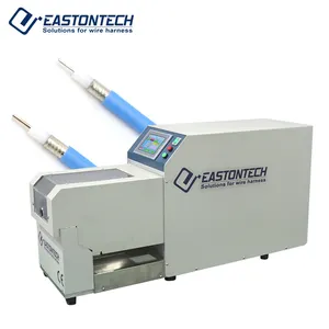 EW-06S-2 Semi Automatic High Precision Coaxial Wire Cable Strip Machine Multi Outer Plastic Skin Rotary Blade Stripping Machine