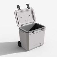 Chine 38/24QT Promotion personnalisée chariot grand golf Portable glacière en plastique à roues glacière