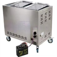 Torréfacteur de grains de café à gaz électrique en acier inoxydable-Machine de torréfaction automatique des noix et des graines