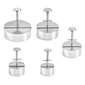 Mutfak Gereçleri-Paslanmaz Çelik 304 Hamburger Köftesi Yapıcı Pişirme Kalıbı Et Presi <span class=keywords><strong>Burger</strong></span> Presi Dropshipping Et Kümes Hayvanları Aracı - Product Image 4