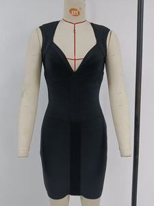 OUDINA <span class=keywords><strong>Vestidos</strong></span> Cortos Ajustados de Fiesta <span class=keywords><strong>para</strong></span> Mujer, <span class=keywords><strong>Elegantes</strong></span>, Sin Mangas, de Color Sólido y con Detalles Acanalados - Product Image 5