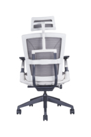Chaise de bureau ergonomique de direction Eagleseating, moderne, blanche, pivotante, réglable, avec dossier haut en maille, pour salle d'attente