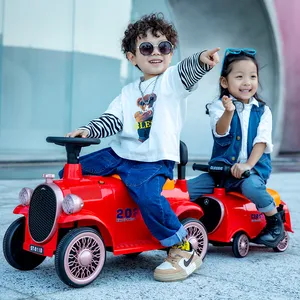 Sıcak satış pil işletilen araba 4 kişilik oyuncak traktör binmek çocuklar İçin elektrikli çocuk arabası oyuncaklar