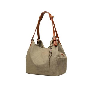 Bolso <span class=keywords><strong>de</strong></span> Hombro Tipo Hobo para Mujer, Bolso <span class=keywords><strong>de</strong></span> Mano Casual con Múltiples Bolsillos, Bolso <span class=keywords><strong>de</strong></span> Compras con Asa Superior y Bordado Étnico - Product Image 1