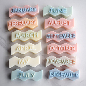 Tự làm hình dạng sóng thư sáng tạo nến khuôn tùy chỉnh quà tặng độc đáo hình chữ nhật Thô Tục ngôn ngữ từ nến Silicone khuôn - Product Image 2