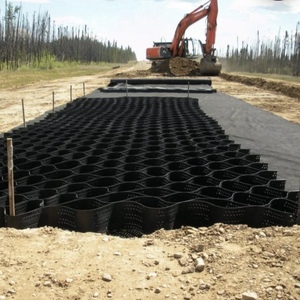 Système <span class=keywords><strong>de</strong></span> confinement cellulaire <span class=keywords><strong>en</strong></span> géocell HDPE haute résistance pour la protection des pentes et le renforcement des fondations routières - Product Image 3