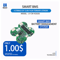 Amplificateur électronique 4 cordes Circuit intégré Plaque de protection 4 S 6A 10A 12.8V BMS Lifepo4 PCB & PCBA Products
