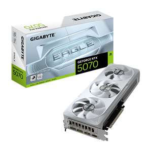 การ์ดจอเกมมิ่ง GeForce RTX 5070 OC ICE SFF 12G สีขาว รุ่นปี 2025 สำหรับคอมพิวเตอร์ตั้งโต๊ะ - Product Image 1