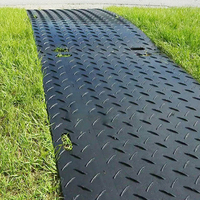 Tapetes Antideslizantes de HDPE Compuesto 4x8 para Protección de Terrenos Pantanosos, Tapetes Portátiles de HDPE para Carreteras