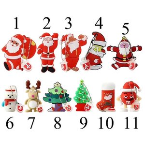 Độc đáo quà tặng giáng sinh Santa Claus New 64GB 128GB Cle memorias USB Stick Key Đĩa Bộ nhớ Pendrive Bút USB <span class=keywords><strong>Flash</strong></span> Drive - Product Image 6