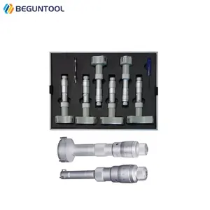 Guanglu Driepunts Binnen Micrometer 6-100Mm 0.001Mm Digitaal Driepunts Inwendig Micrometer Ingesteld Intern Meetinstrument