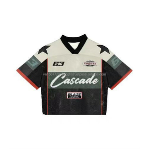 Camiseta de Fútbol de Manga Corta de Malla Transpirable de Secado Rápido, Unisex, Logotipo Personalizado, Número con Impresión Digital 3D, Anti-UV - Product Image 2