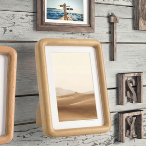 ZUQA YL-<b>FRAME</b>-001 Wooden Eco-friendly Classic Solid Walnut Wood Photo <b>Frame</b> with Glass Front for <b>Wall</b> and Tabletop Home Office - Product Image 3