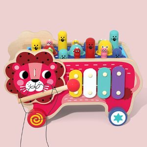 León de madera <span class=keywords><strong>para</strong></span> niños <span class=keywords><strong>para</strong></span> atrapar ratones Juguete multifuncional, un juguete educativo <span class=keywords><strong>para</strong></span> tocar el <span class=keywords><strong>piano</strong></span> - Product Image 4