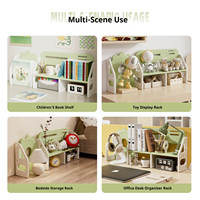 Étagère de lecture pour enfants avec compartiments de rangement, organisateur gain de place pour jouets et livres, présentoir de table, bibliothèque pour enfants