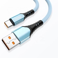 Kabel Data Tipe-C 240W Pengisian Super Cepat 10A dengan Anyaman Tembaga Murni dan Penggulung Otomatis Magnetik untuk Ponsel IOS dan Printer