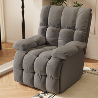 Fauteuil inclinable électrique en tissu, fauteuil pivotant multifonctionnel pour salon et chambre à coucher