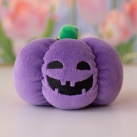 Porte-clés en peluche citrouille d'Halloween avec tissu en peluche et rembourrage en coton PP, décoration lumineuse personnalisée pour la maison