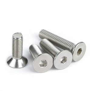 Tornillo de Cabeza Hexagonal de Acero Inoxidable Personalizado con Rosca Métrica M4 M5 M6 M8 M12, Cabeza Plana Industrial, Cabeza Avellanada - Product Image 4