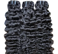 Extensions de Cheveux Humains Vierges Remy 10A Ondulés Naturels Noirs de Birmanie en Gros
