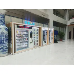 SNBC Food Lifted Fresh Fruit Salad Elevator Vending Machine Combo Snack Vending Machine With Video Booth