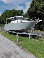 Bateau de pêche de luxe à grande vitesse en aluminium de 9 m (30 pieds) avec cabine, bateau de pêche de loisir à vendre