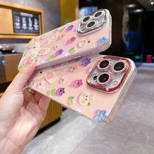 Cover <span class=keywords><strong>per</strong></span> Cellulare con Coniglietto e Fiori <span class=keywords><strong>per</strong></span> Ragazze, Pellicola Protettiva <span class=keywords><strong>per</strong></span> Obiettivo, Custodia Glitterata <span class=keywords><strong>per</strong></span> iPhone 11 12 13 14 15 Pro - Product Image 6