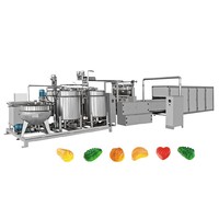 Machine industrielle entièrement automatique de dépôt de bonbons de serpent de pectine ou de gélatine et de dépostite de bonbons durs avec revêtement de sucre