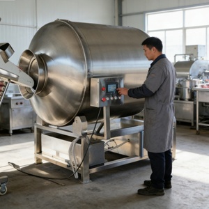 Máquina Industrial Motorizada de Vacío para la Manipulación de Carne |   Vaso Mezclador Silencioso para Marinar Pollo, Carne de Res, Cerdo y Jamón - Product Image 3