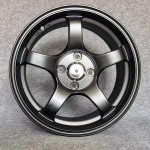 <strong>Spin</strong>-Pressed Electroplated Silver Five-Spoke Wide Rim Front/Rear Modified Burst Turtle Pattern Wheel <strong>Hubs</strong> Model 6008 OLIVER - Product Image 3