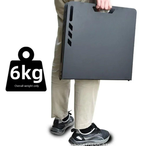 Modern Tactical IGT Stainless Steel Camping <b>Table</b> Portable Foldable Height <b>Adjustable</b> Hydraulic Outdoor Picnic Beach <b>Table</b> - Product Image 4