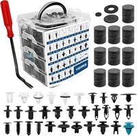 Kit de 1101 clips de garniture de porte de voiture, ensemble de rivets à pression pour automobile - 32 pièces et outil de démontage de fixation