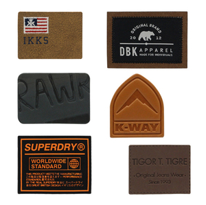 Hot Bán Dập Nổi Thương Hiệu Tùy Chỉnh Mũ Túi Xách Quần Jean <span class=keywords><strong>PU</strong></span> Sợi Nhỏ Tư Nhân Da Tổng Hợp Nhãn Vá Cho Quần Áo Thẻ - Product Image 3