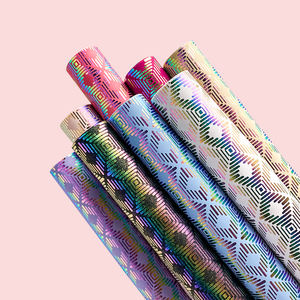 थोक डिजाइनर नकली चमड़े के ग्लिटर सोने के पैटर्न pचमड़े की पोशाक पहने जैकेट लक्जरी वॉलेट के लिए - Product Image 4