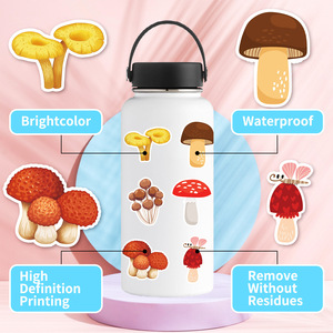 50 pièces mignon dessin animé champignon enfants autocollants décoratifs pour réfrigérateur livre <span class=keywords><strong>chambre</strong></span> décor enfants école autocollant - Product Image 5