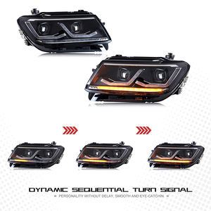 Phare LED d'usine TT-ABC pour 2017-2020 Volkswagen VW <span class=keywords><strong>Tiguan</strong></span> avec feu avant de clignotant séquentiel d'animation de démarrage - Product Image 5