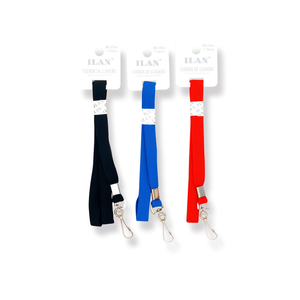 Porte-clés ILAN 1,2x45cm en nylon avec crochet métallique pour clés et cartes d'identité - Product Image 2