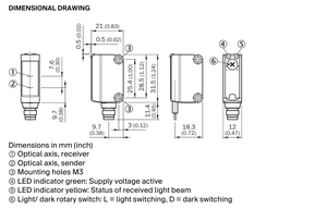 เซ็นเซอร์ตรวจจับแสงแบบป้องกันแสงสะท้อน SICK GTB6-N1212(1052445) ไฟ LED สีแดง ระยะตรวจจับ 5-250 มม. สำหรับการตรวจจับบนสายพานลำเลียงบรรจุภัณฑ์ - Product Image 5