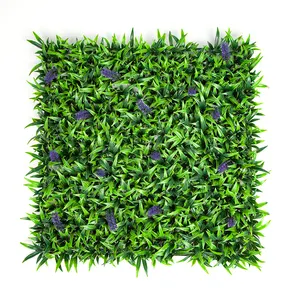 핫 세일 수직 정원 인공 녹색 식물 벽 패널 야외 장식을위한 인공 단풍