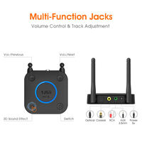 1mii Aux & Optische & Coaxiale Bluetooth Adapter Lange Afstand Draadloze Bluetooth 5.1 Audio-Ontvanger Voor Luidsprekerversterker Tv