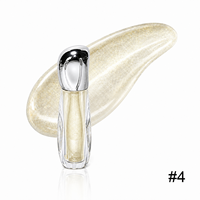 Gloss à lèvres de haute qualité, logo personnalisable, non collant, à la céramide, imperméable, végan, design tendance, gloss à lèvres en marque privée, 5 couleurs