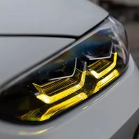 SJC pour BMW G22 G23 M3/G82 M4 Jaune Module Phares (2021 - 2023 Non- LASER LED) Auto Pièces De Voiture DRL CSL Cartes Mise À Niveau